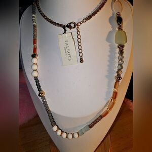 Talbots Women's Multicolor Beaded Necklace NWT